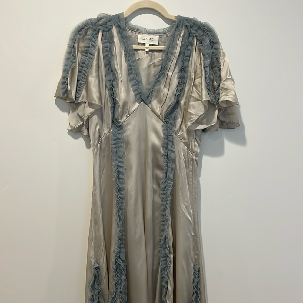 The GREAT Silver with Icy Blue The Dancehall Dress - Picture 8 of 12